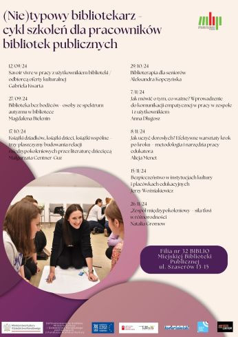 (Nie)typowy bibliotekarz - cykl szkoleń dla pracowników bibliotek publicznych