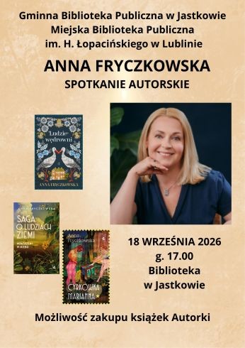 Spotkanie autorskie z Anną Fryczkowską