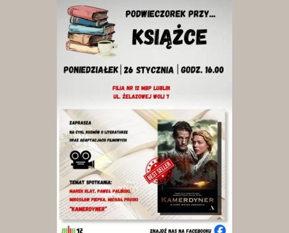 Plakat promujący spotkanie z cyklu 