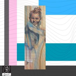 fragment plakatu z obrazem dziecka