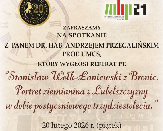 Fragment plakatu prof. Przegalińskiego
