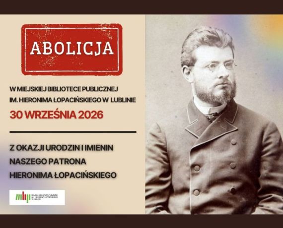 Grafika ze zdjęciem Hieronima Łopacińskiego, nagłówek: 