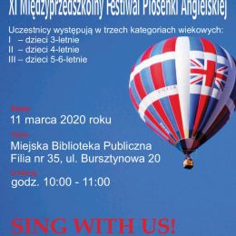 Plakat do Festiwalu Piosenki Angielskiej