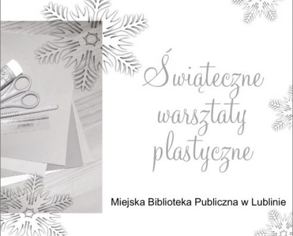 plansza zapowiadająca warsztaty plastyczne