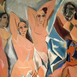 Fragment kopii obrazu Panny z Avignon