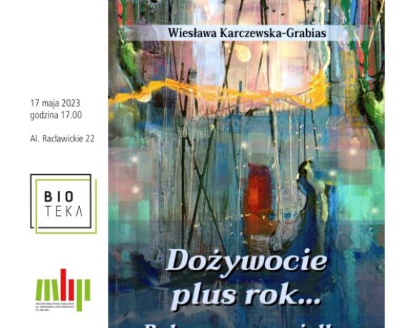 Fragment plakatu promującego spotkanie autorskie