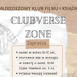 Plakat  zaproszenie - mlodzieżowy klub