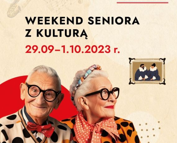 Grafika promująca Weekend Seniora z kulturą