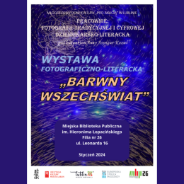 Barwny Wszechświat - plakat wystawy