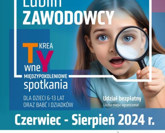 Dziewczynka z lupą - grafika promująca projekt 