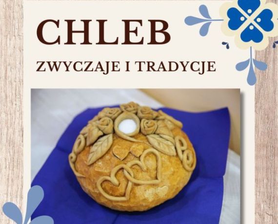 Grafika przedstawiająca tradycyjny chleb weselny, nad nią tytuł: 