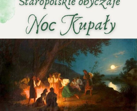 Fragment grafiki z obrazem przedstawiającym Noc Kupały