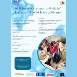 Biblioteka dobrostanu - cykl szkoleń dla pracowników - plakat