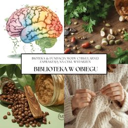 Biblioteka w obiegu - kolaż plakatów