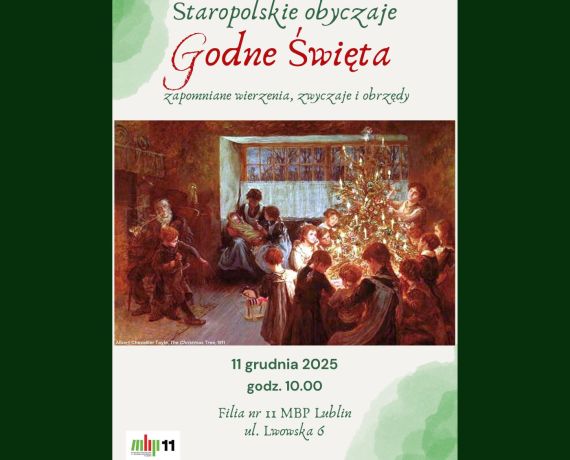 Plakat promujący prelekcję 